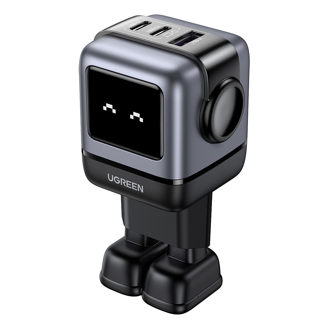 Karikues UGREEN Nexode RG / 65W GaN / 2x USB-C + USB-A / Ekran LED - Zezë - 2