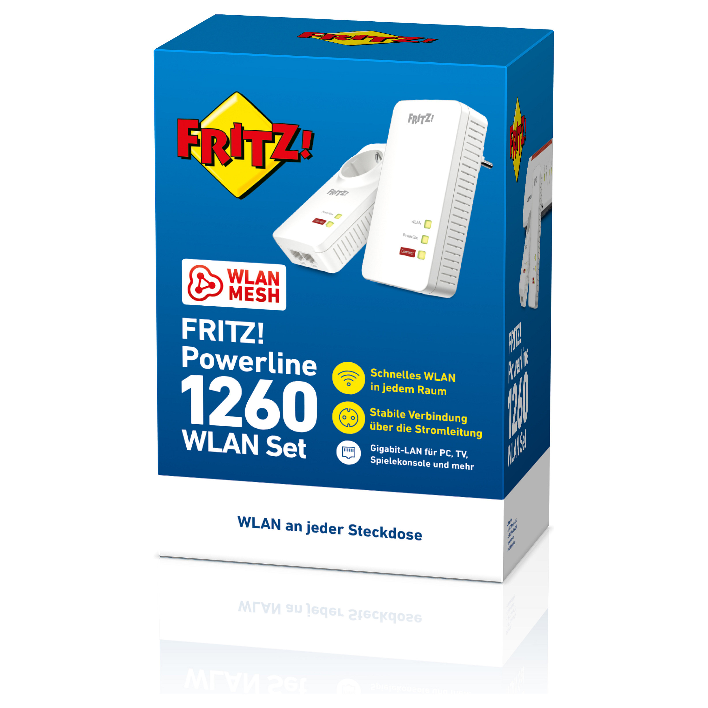 Power-LAN AVM FRITZ! 1260E Wi-Fi Kit / 1200 Mbps / Built-In Ethernet - Bardhë - 5