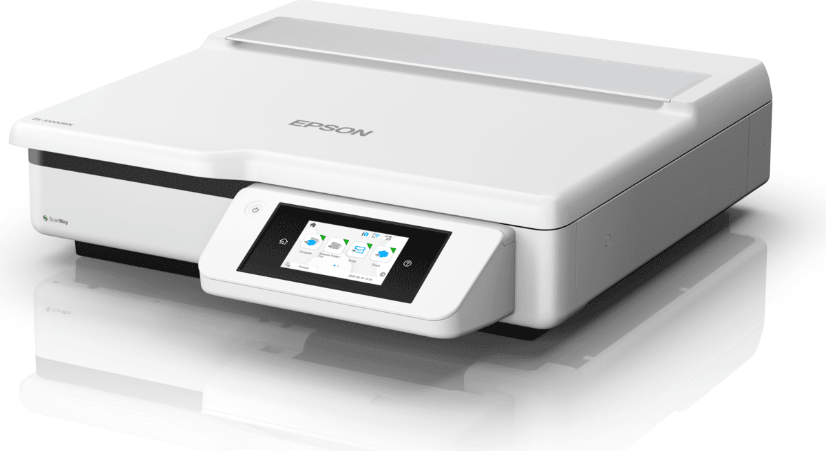 Skaner Epson WorkForce DS-51000WN / A3 / Flatbed / CIS / 600x600dpi / 4.3" Touchscreen / ScanWay - Bardhë - 2