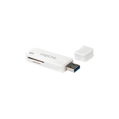 Lexues kartelash USB LogiLink CR0034A / USB 3.2 Gen 1 / SD / SDHC / SDXC / MicroSD / 5 Gbit/s - Bardhë