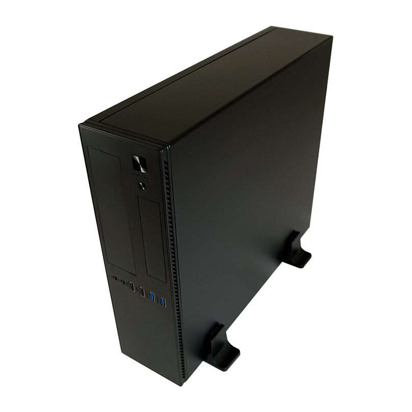 Kasë PC LC-Power LC-1406MB-TFX-ON / Micro Tower / Micro-ATX + Mini-ITX / 80mm Fan Support / 2.5"/3.5" HDD / TFX PSU - Zezë - 7