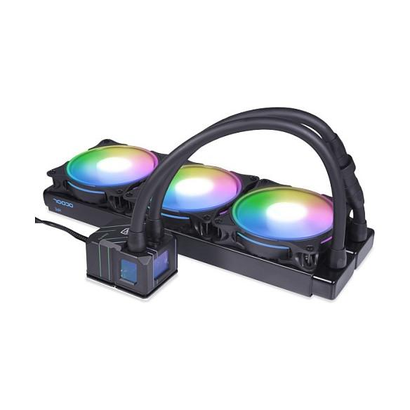 Ftohës për Procesor Alphacool Eisbaer Pro HPE Aurora 360 / 360mm / 3x120mm / DC-LT2 / Digital aRGB - Zezë - 3