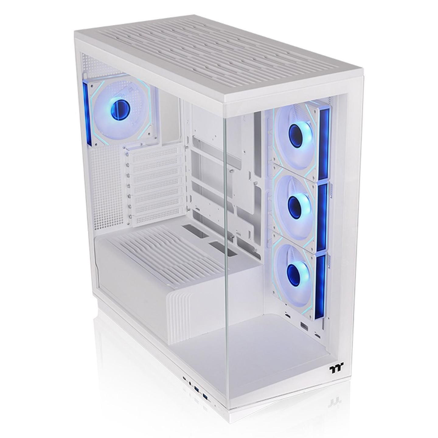 Kasë Thermaltake Stage 450 TG ARGB Snow, Midi Tower, ATX, 2 panele xhami të temperuar, 4x 120 mm ARGB - Bardhë - 3