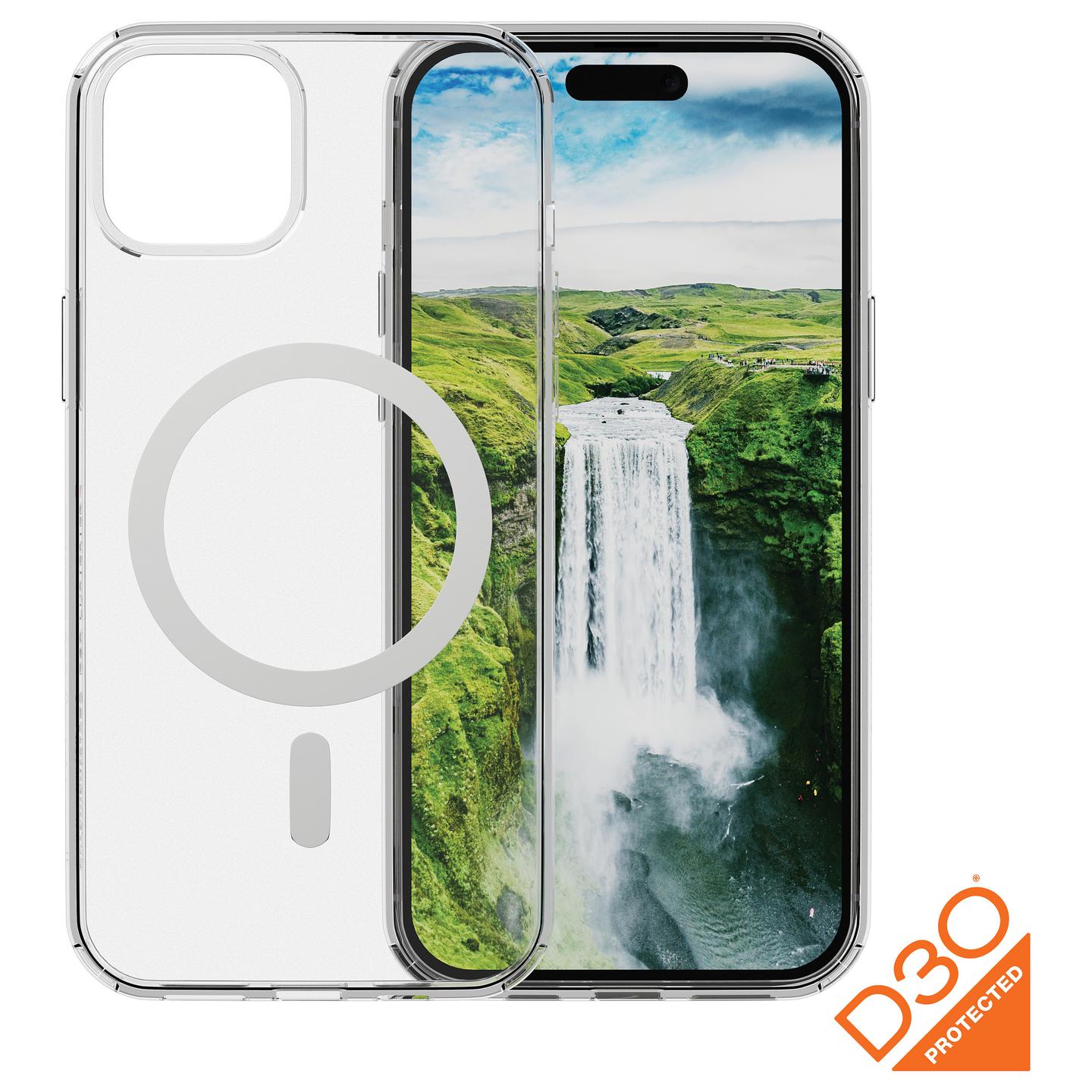 Case për Telefon dbramante1928 Iceland Ultra D3O MS, iPhone 17e/16e/15/14/13, MagSafe, Mbrojtje nga rënia deri 4 m - Transparente