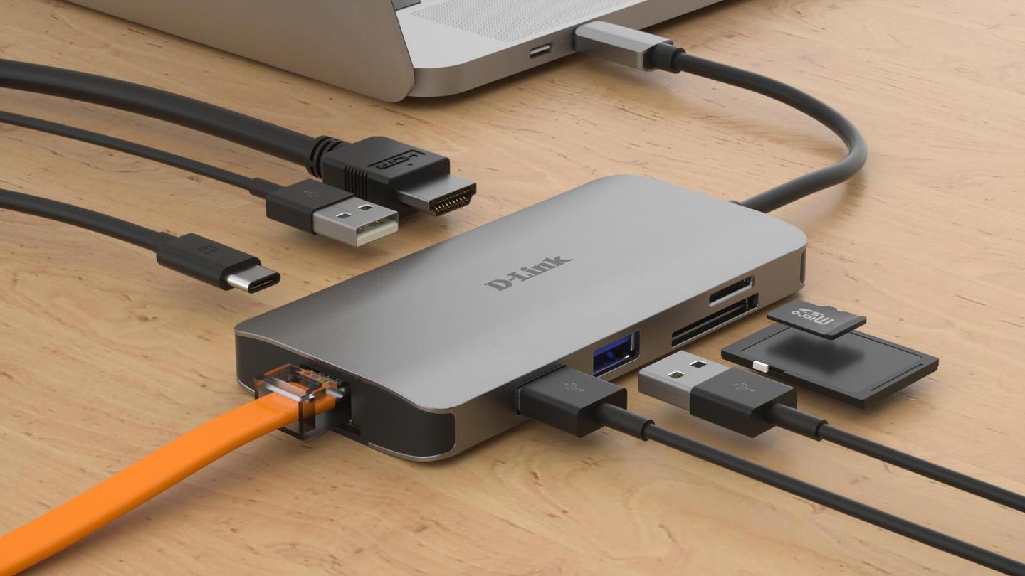 Docking Station D-Link DUB-M810 / USB-C / HDMI / Gigabit Ethernet / SD/microSD / 100W - Hiri - 4