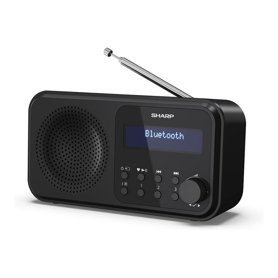 Radio portative Sharp DR-P420, DAB, DAB+, FM, Tuner digjital, 2 W RMS, Ekran LCD, Dalje për kufje 3,5 mm, Micro-USB - Zezë - 2