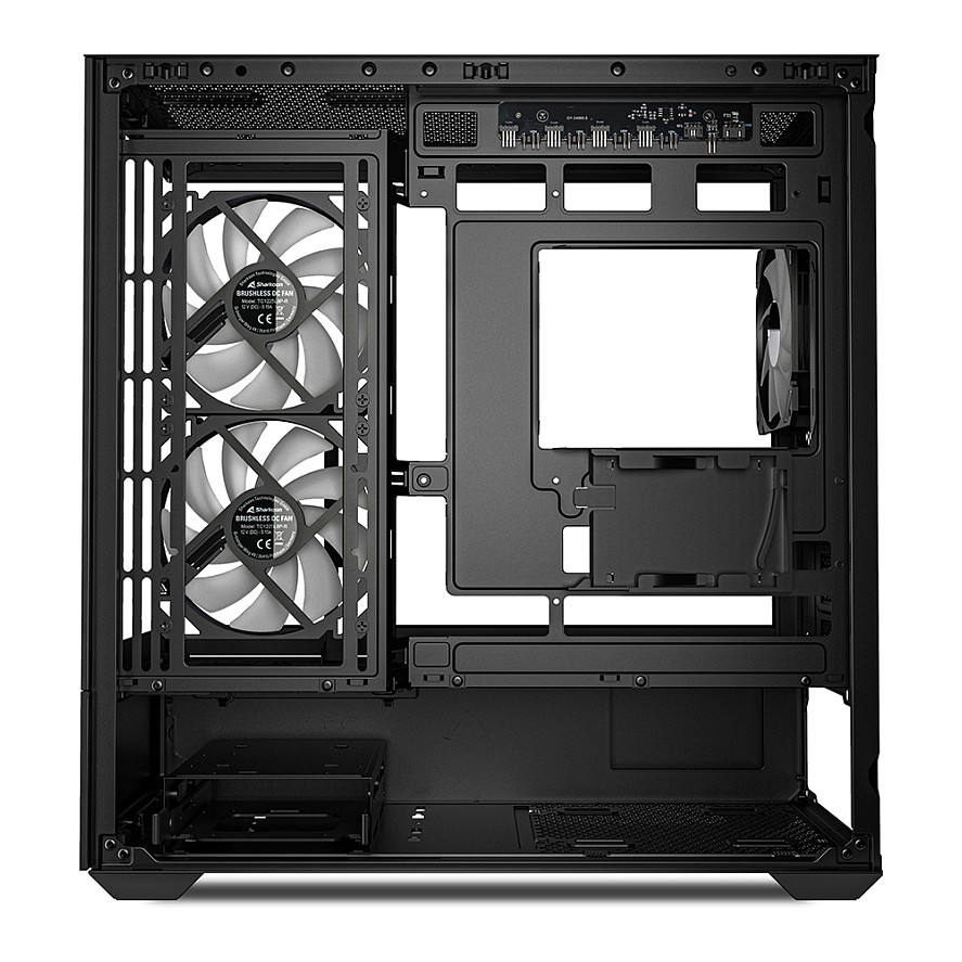 Kasë Sharkoon MK6 RGB Micro-ATX 1xGlass - Zezë - 7