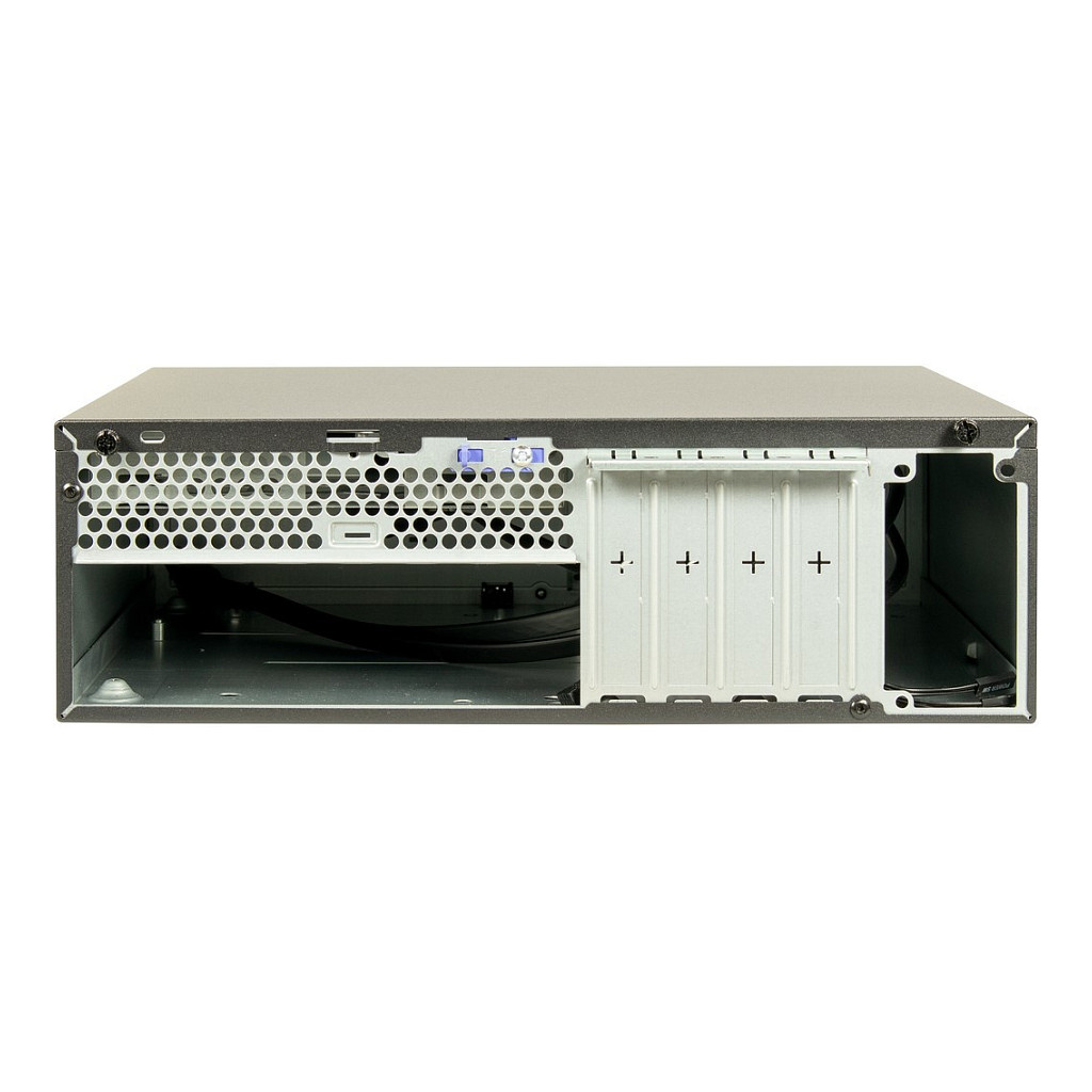 Kasë PC Inter-Tech S-331 / Desktop / 8.3L / Micro-ATX + Mini-ITX / Slim DVD / Low-Profile GPU - Zezë - 4