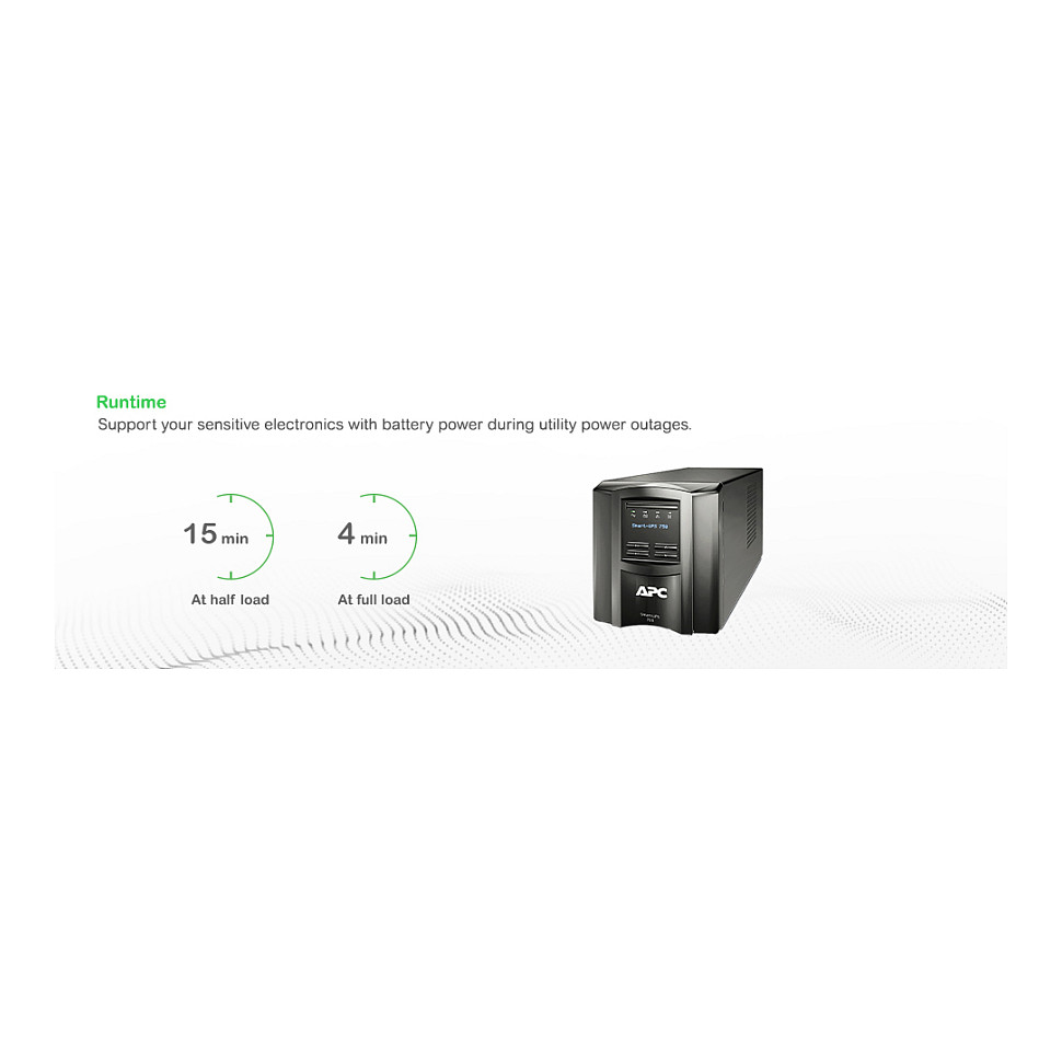 APC Smart-UPS SMT750iC 750VA/500W Tower UPS – SmartConnect, AVR & Pure Sine Wave - 13