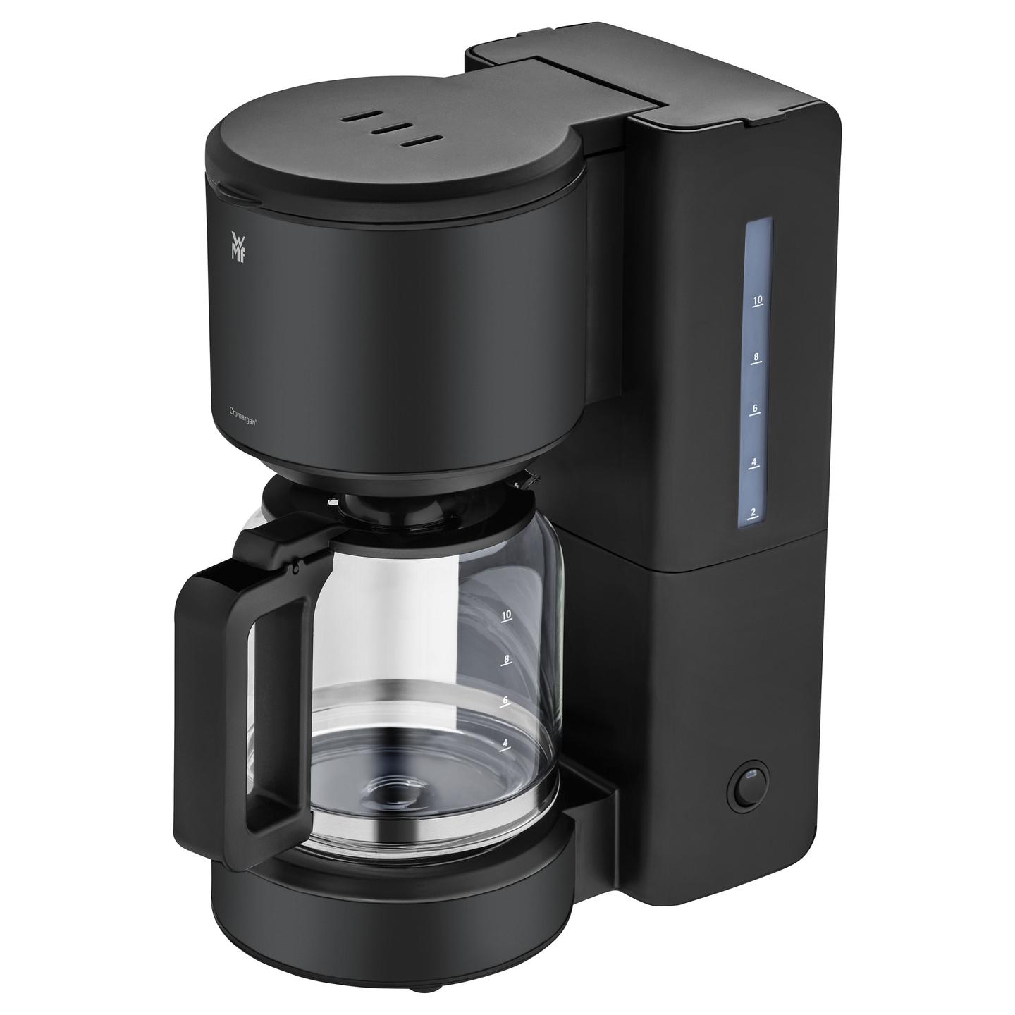 Aparat për Kafe me Filtër WMF Stelio 0412150071, 1000 W, Kapacitet 1.25 L, Enë Qelqi – Zezë