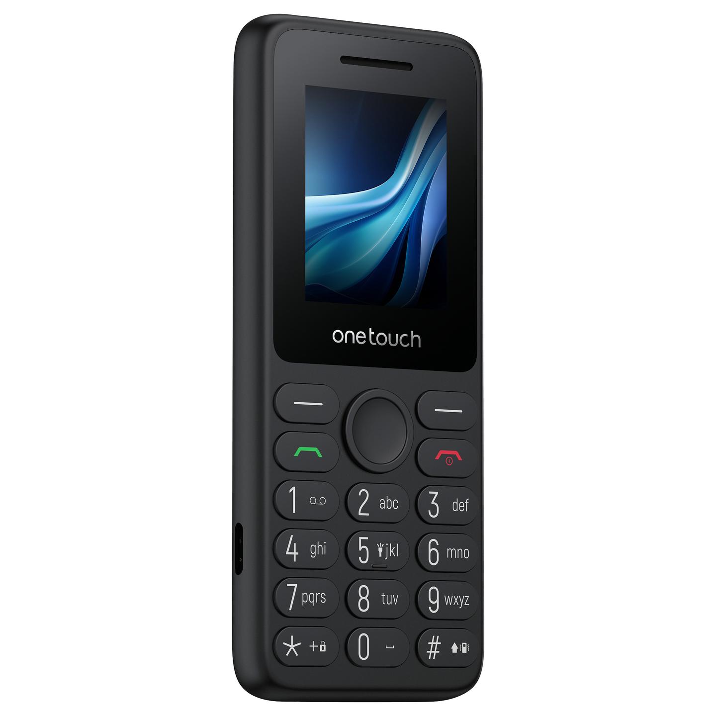 Telefon TCL ONETOUCH 5041 / 1.8" / 4G LTE / Dual SIM / Bluetooth 5.0 / 64 MB RAM / 128 MB / microSD deri 128 GB / USB-C / 1030 mAh - Gri e errët - 4