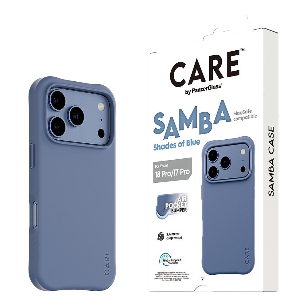 Case për Telefon CARE by PanzerGlass Samba, iPhone 17 Pro, iPhone 18 Pro, MagSafe - Blu - 6