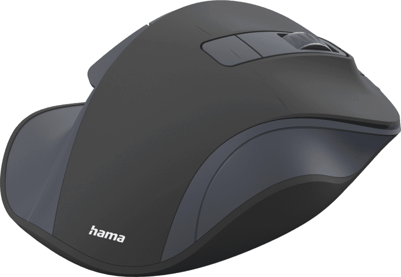 Maus pa kabllo Hama WM-500 / 00173081 / Sensor Optik (BlueWave) / 1200 DPI / Lidhja Wireless 2.4GHz / Bateri AA – Zezë - 1