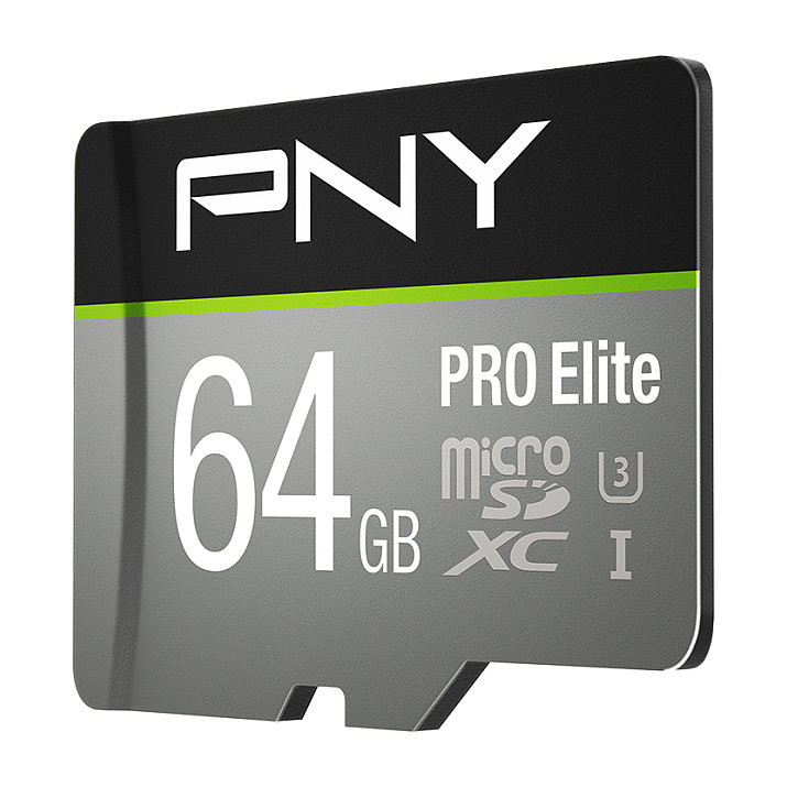Kartë Memorie SD CARD 64GB PNY PRO Elite MicroSDXC 100MB/s +Adapter - 2