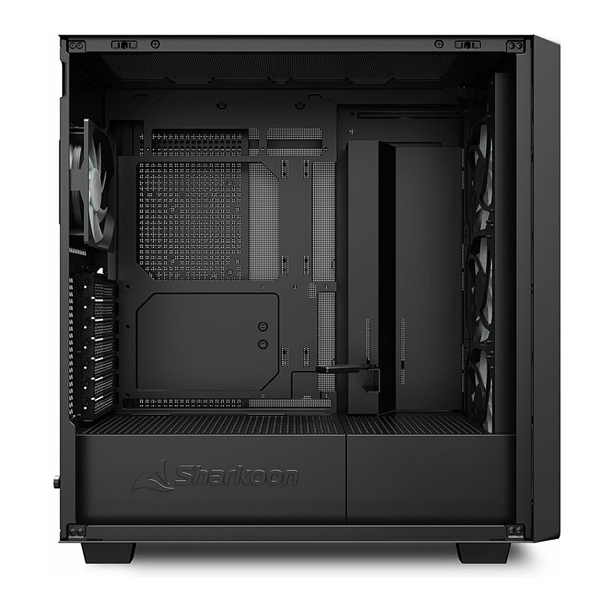 Kasë Midi Sharkoon Rebel C70M, RGB, e zezë - 5