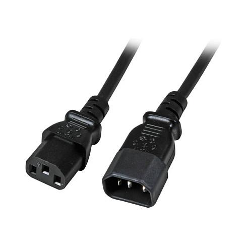 Kabllo për Furnizim me Energji EFB Elektronik EK503.2 / C14 - C13 / 3 x 0.75 mm² / 250 V / 10 A / 2 m - Zezë