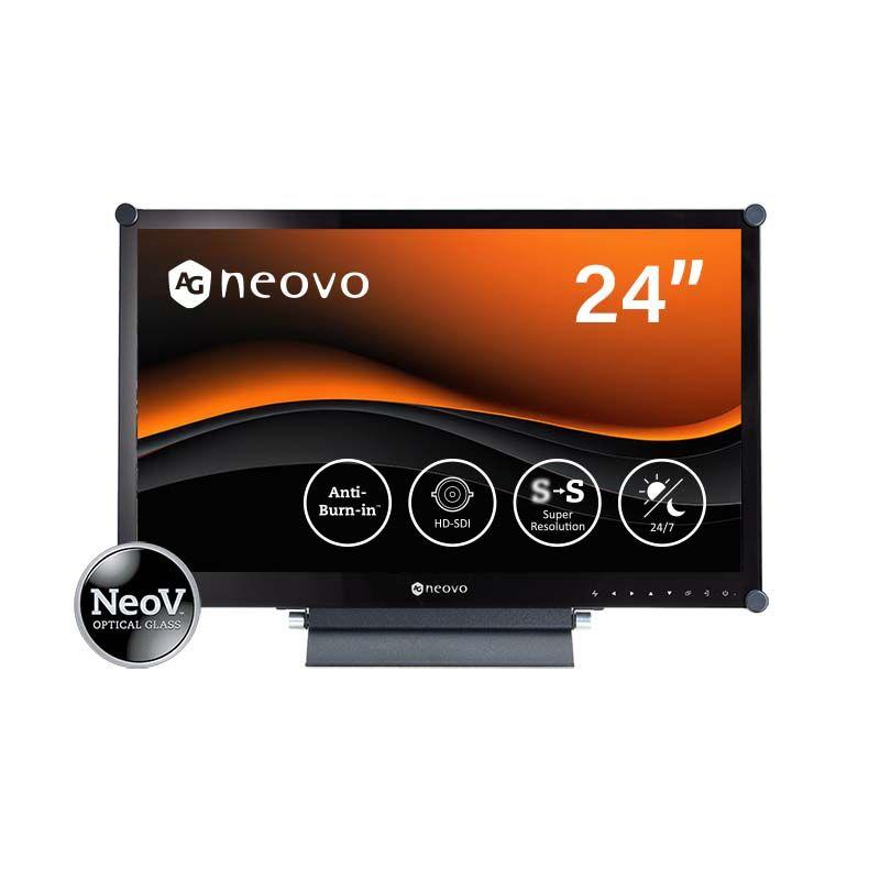 Monitor AG Neovo HX-2402 / 23.8" / Full HD VA / 60Hz / 3ms / HDMI+DVI+VGA+3G-SDI - Zezë