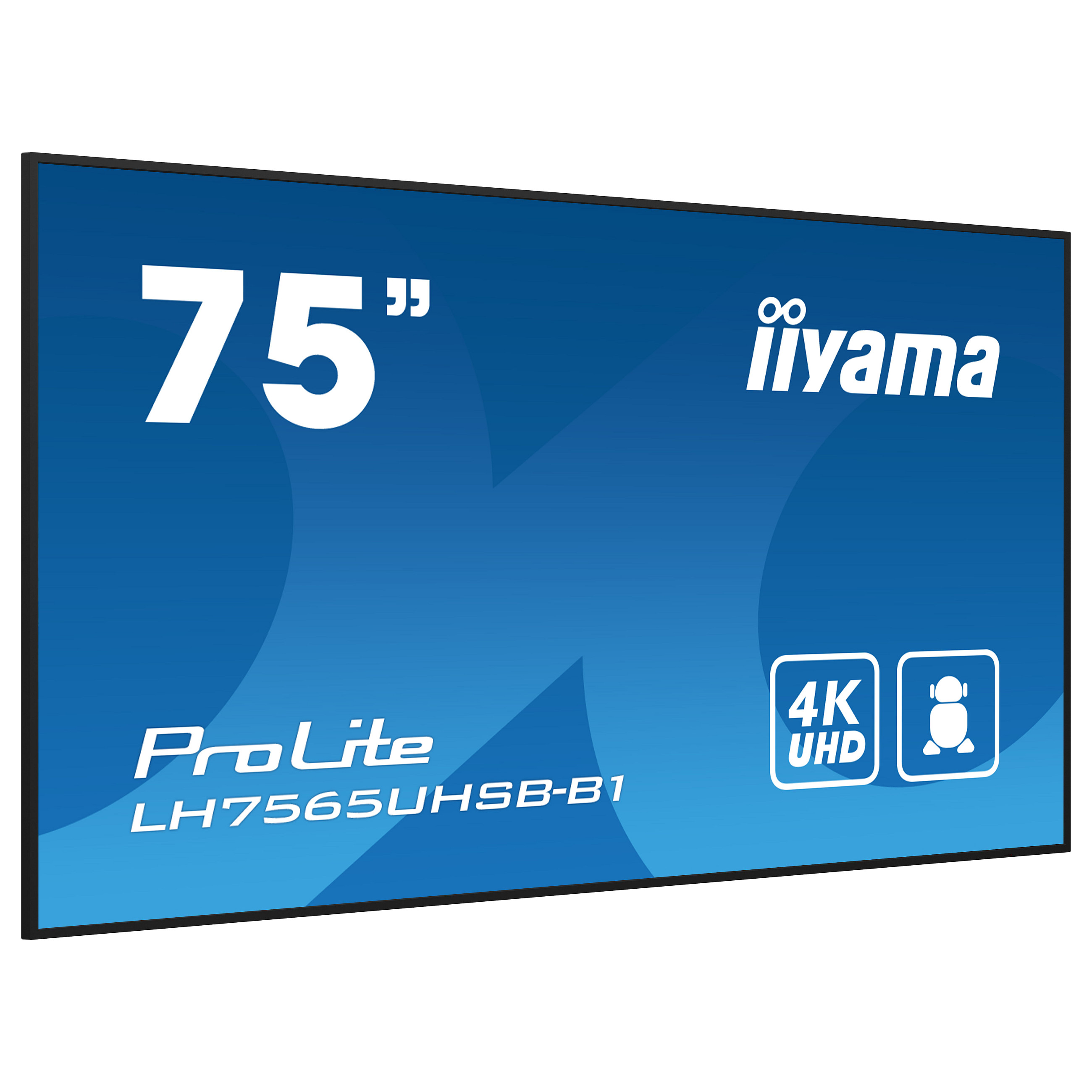 Ekran prezantues iiyama ProLite LH7565UHSB-B1 / 75" / 4K UHD IPS / LED / 60 Hz / 8 ms / HDMI + DisplayPort  + USB -  Zezë - 4