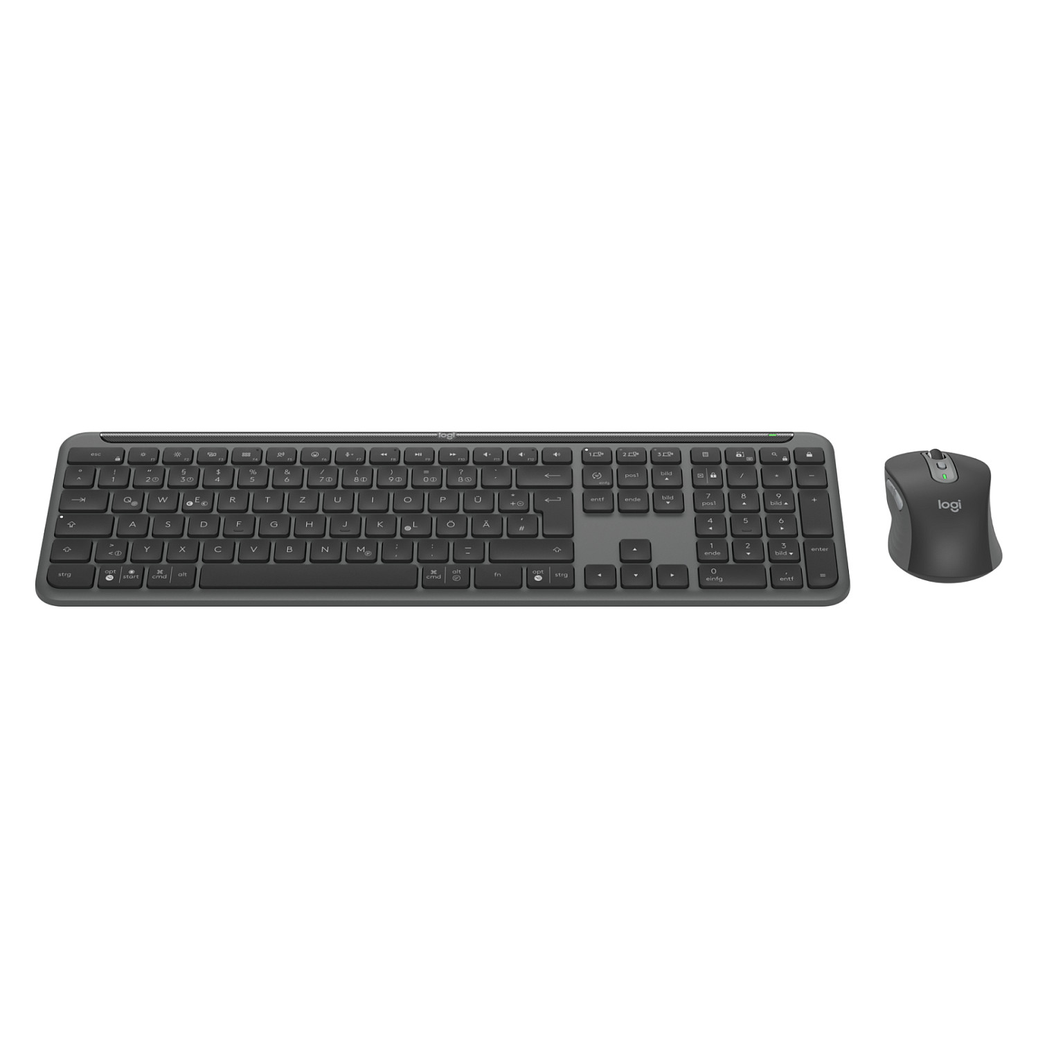 Combo (Tastierë & Maus) Logitech MK950 Wireless  / QWERTZ DE - Zezë - 6