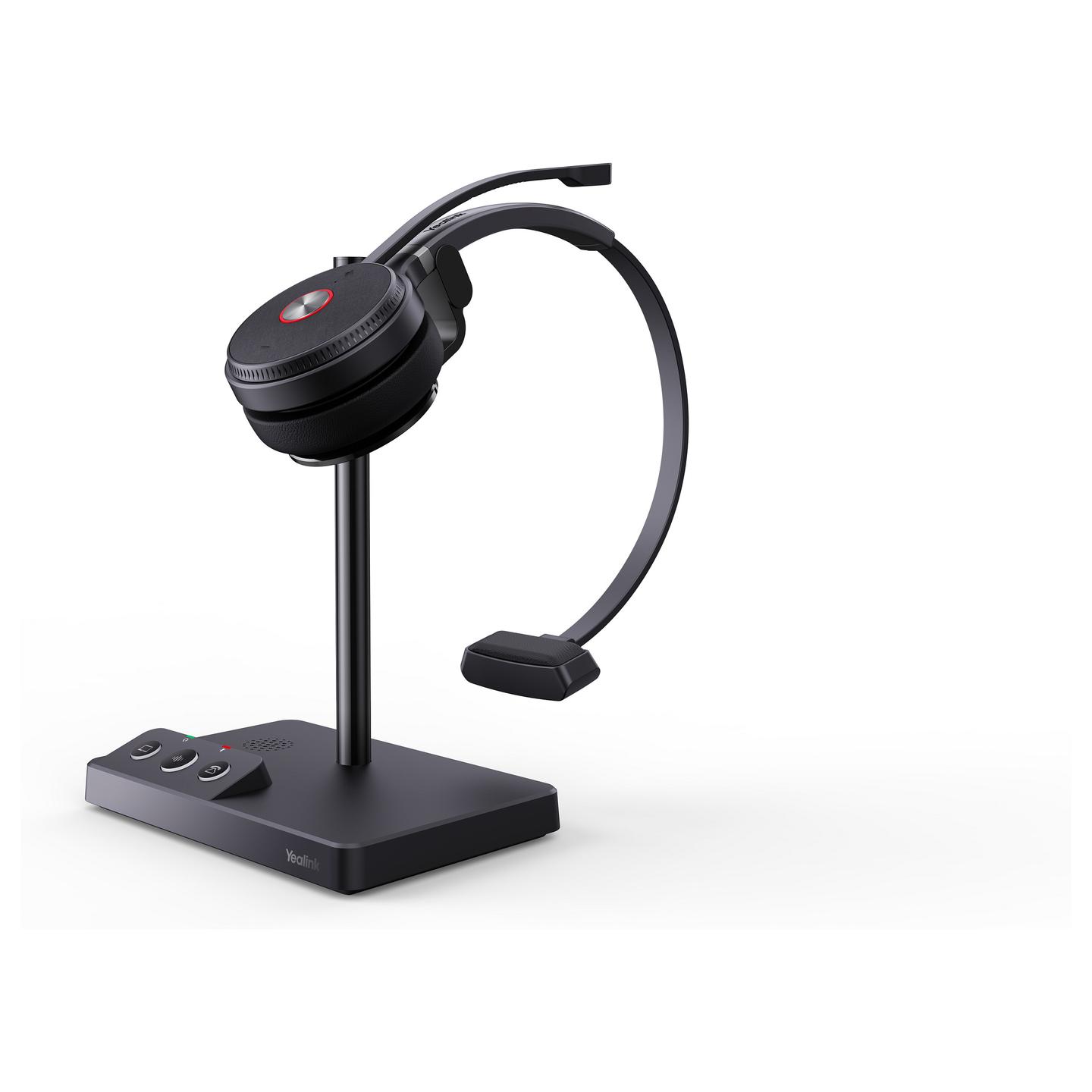 Kufje pa kabllo Yealink WH62 Mono UC / DECT / Mono / 160m / 13 orë / UC / Mikrofon me reduktim të zhurmës - Zezë