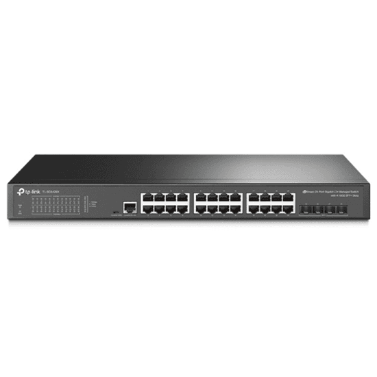 TP-Link TL-SG3428X 24-Port Gigabit L2+ Managed 4x 10G SFP+ VLAN QoS Omada Rack Mount – E Zezë - 1
