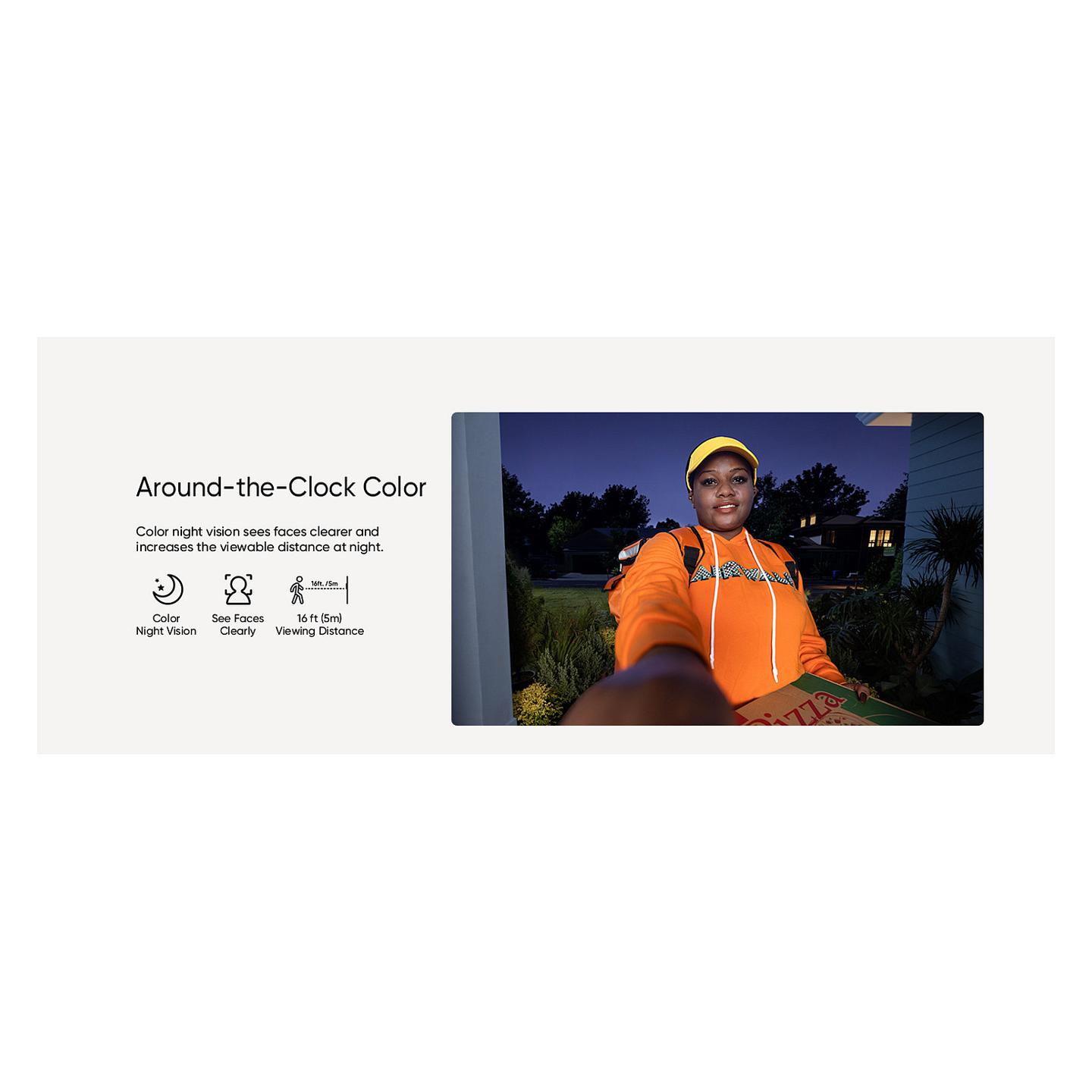 Kamerë Zile për Derë eufy E340, 2K, Dual Camera, 160°, Color Night Vision, Audio 2-Kahëshe, AI, Bateri, Wi-Fi 2.4GHz, 8GB eMMC, IP65, Chime - Zezë - 19