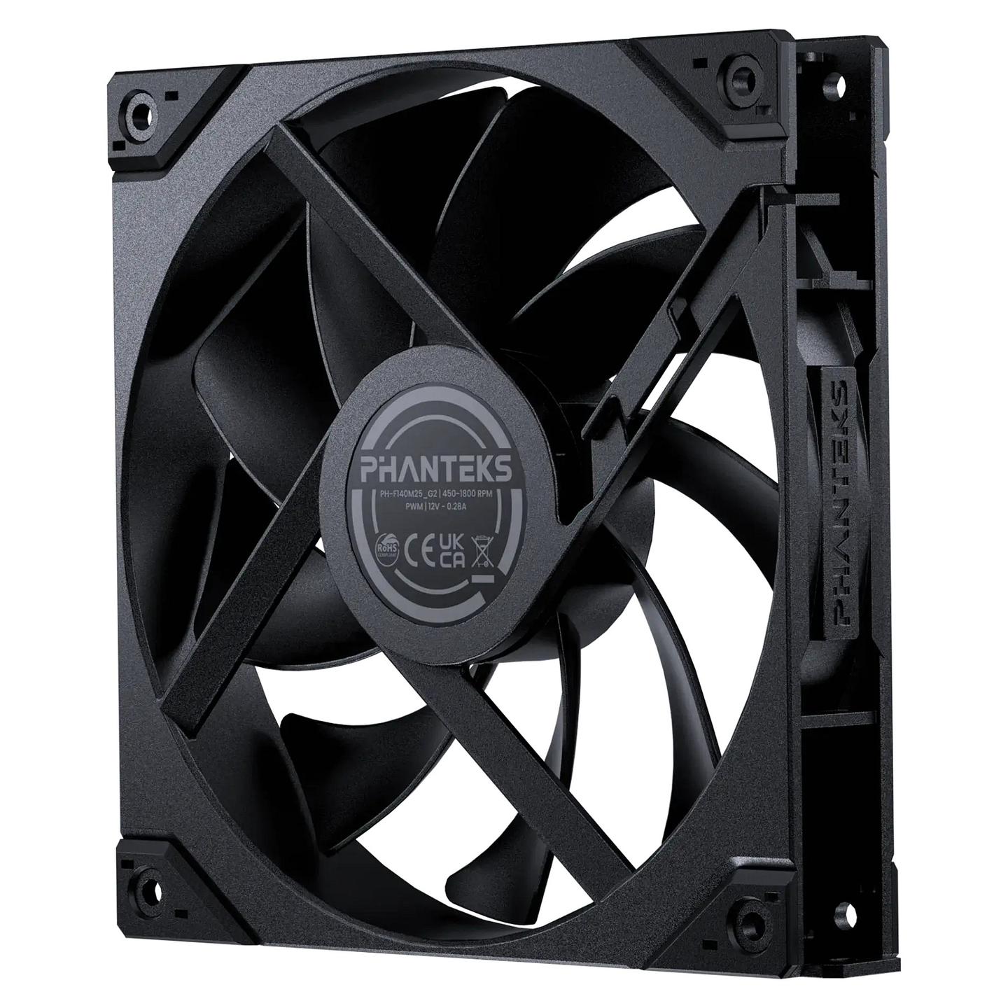 Ftohës për Kasë Phanteks M25G2-140 / 140mm / 1800 RPM / PWM – Zezë - 3