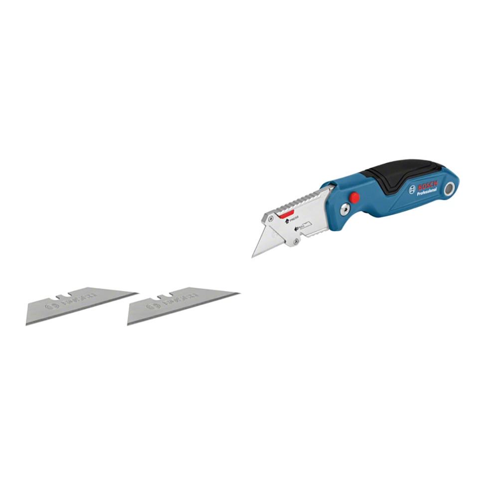 Set Thikash Bosch Professional, 2 Pjesë, Thikë Palosëse, Prerëse me Teh 18mm - Blu/Zezë - 6