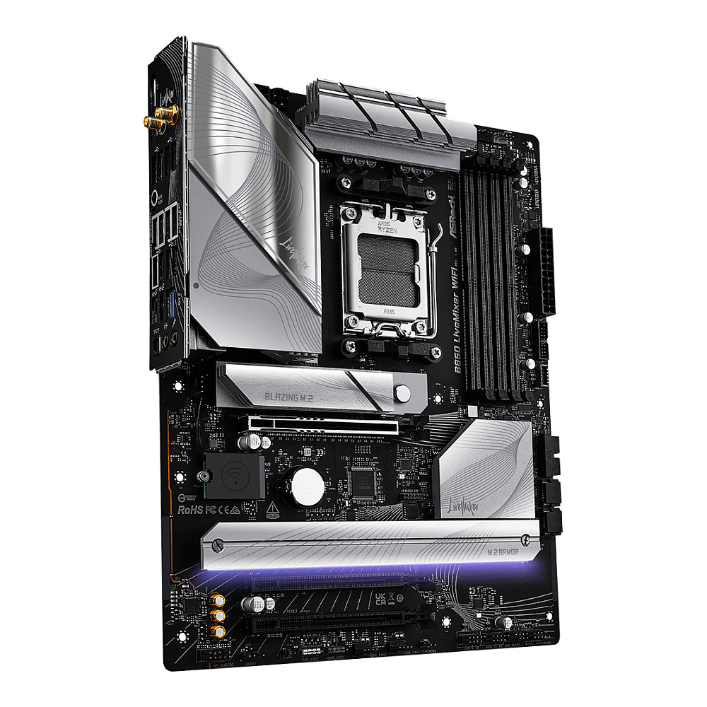 Pllakë Amë AM5 ASROCK B850 LiveMixer WiFi - 4
