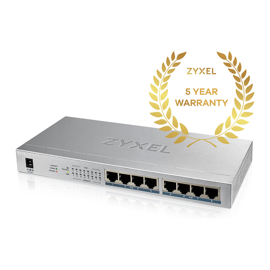 Switch 8P Zyxel GS-1008HP POE - 6