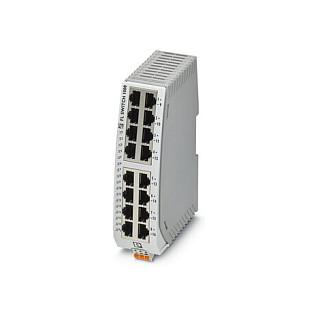 Switch Industrial Phoenix Contact FL SWITCH 1016N, 16 porta Fast Ethernet RJ45 10/100Mbps, Unmanaged, Switching Capacity 3.2Gbps, IP30, DIN-Rail - Hiri