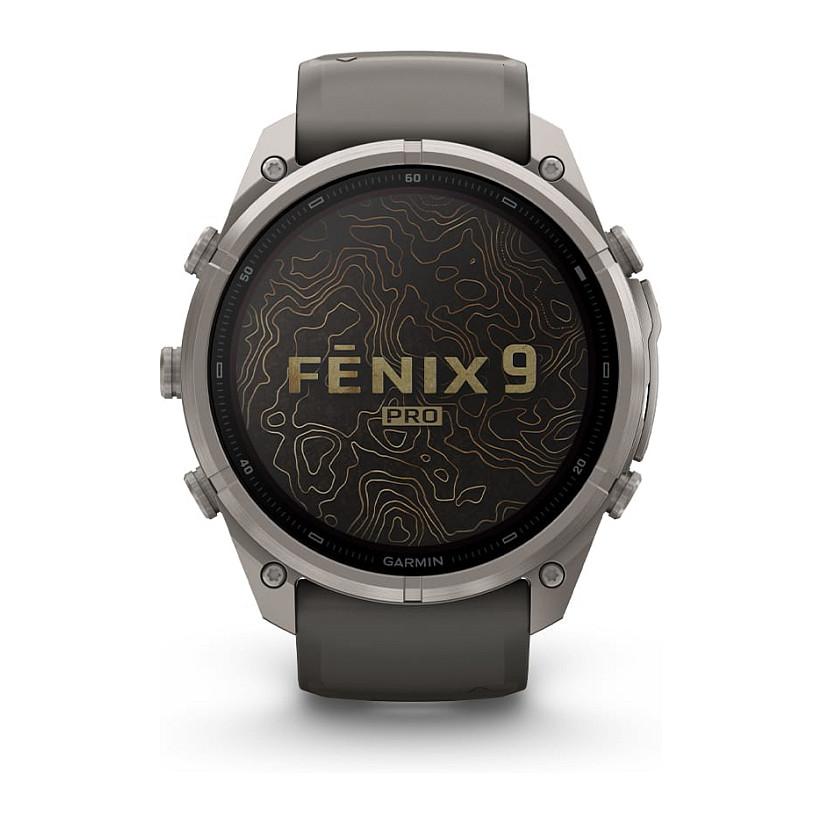 Orë e Mençur Garmin Fenix 9 Pro, 47mm, AMOLED, LTE, Titan, QuickFit Silikon - Zezë - 6