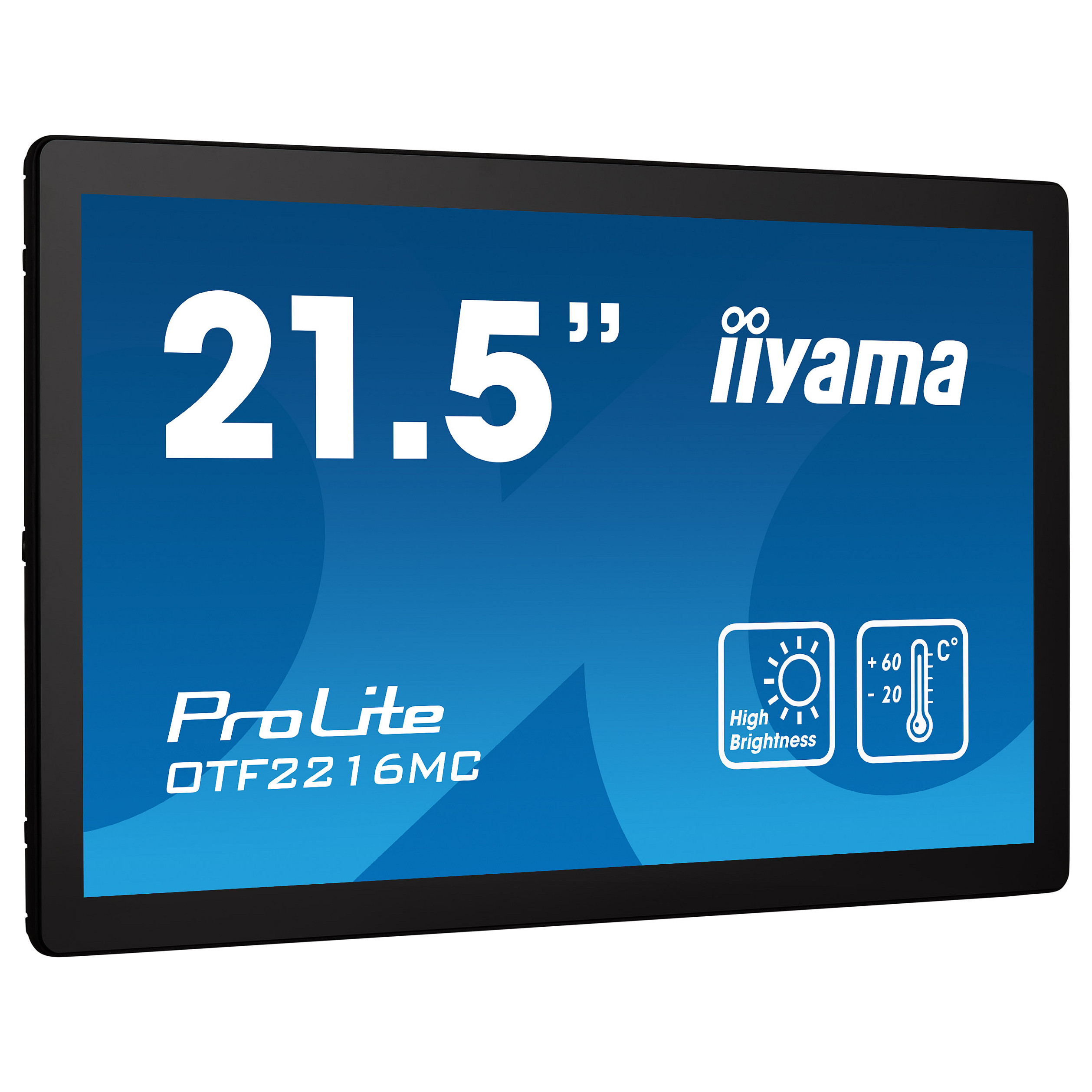 Monitor iiyama ProLite OTF2216MC-B1 / 21.5″ / FHD VA LCD Touchscreen / 60Hz / 25 ms / HDMI + DP + USB + VGA  - Zezë - 1