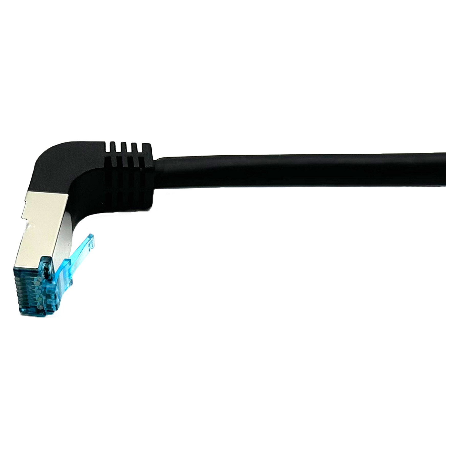 Kabllo për Rrjet Equip Patch Cat6A S/FTP RJ45 në RJ45 / 3.00m / me kënd / LSZH / Polybag – Zezë - 3
