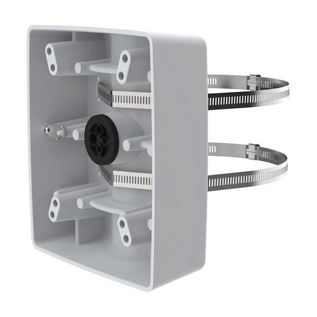 Mbajtëse për Kamera Sigurie Axis T91B57, Pole Mount, 100–410 mm, IK10 - Bardhë
