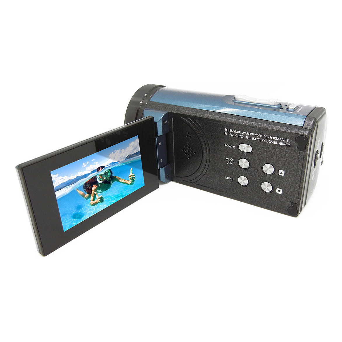 Video Kamera Easypix Aquapix WDV5630 / 13MP / 4K Ultra HD / 60fps / 18x Digital Zoom / 3" LCD / 5m Waterproof - Blu/Zezë - 2