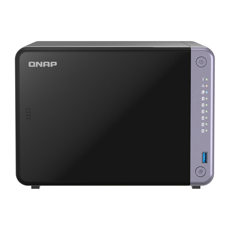 NAS QNAP TS‑632X‑4G / 6‑Bay Desktop / AL524 Quad‑Core 2.0 GHz / 4GB DDR4 (Max. 16GB) / 2×10GbE SFP+ - 2