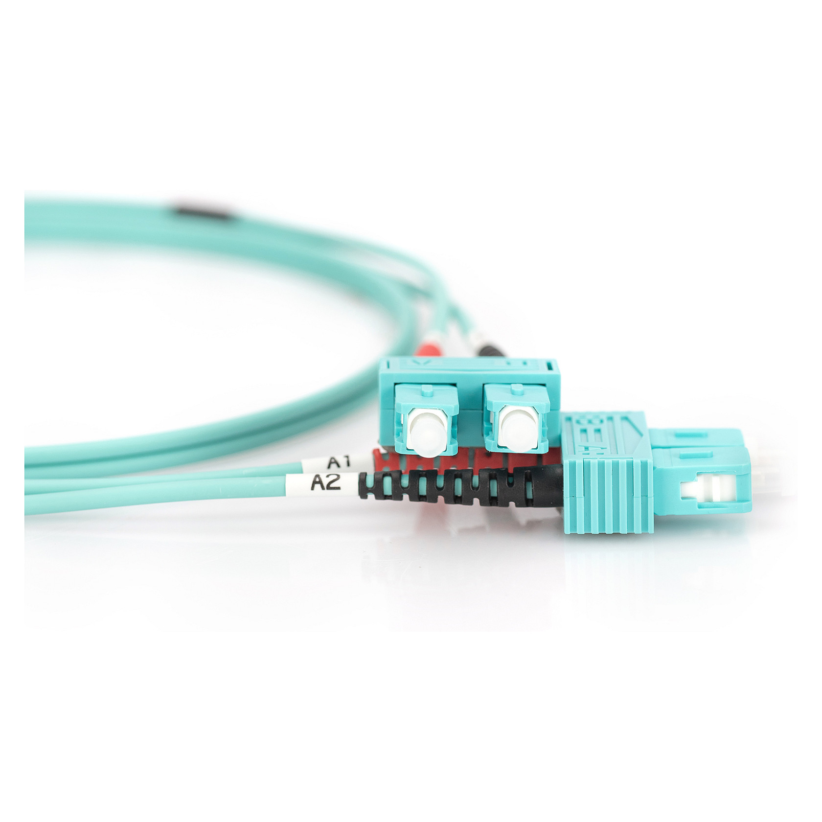 Kabllo për Rrjet DIGITUS LWL Patch SC–SC 1.00m Multimode Duplex OM3 - 2