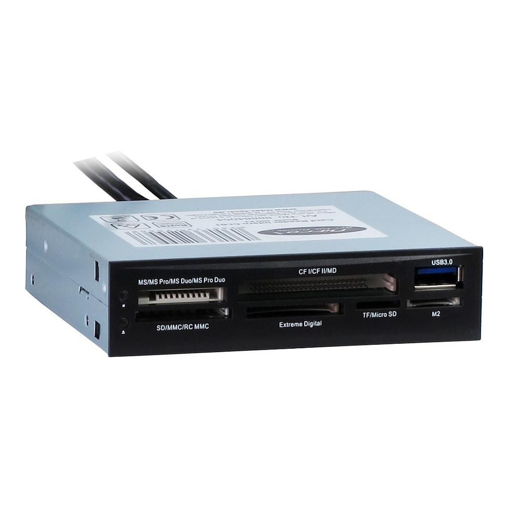 Lexues Kartelash Inter-Tech CI-01 / CF / CF Type I / CF Type II / MicroDrive / SD / SDHC / SDXC / microSD / MMC / MS / MS PRO / MS Duo / MS PRO Duo / M2 / xD / USB 3.2 Gen 1 / 5 Gbit/s - Zezë
