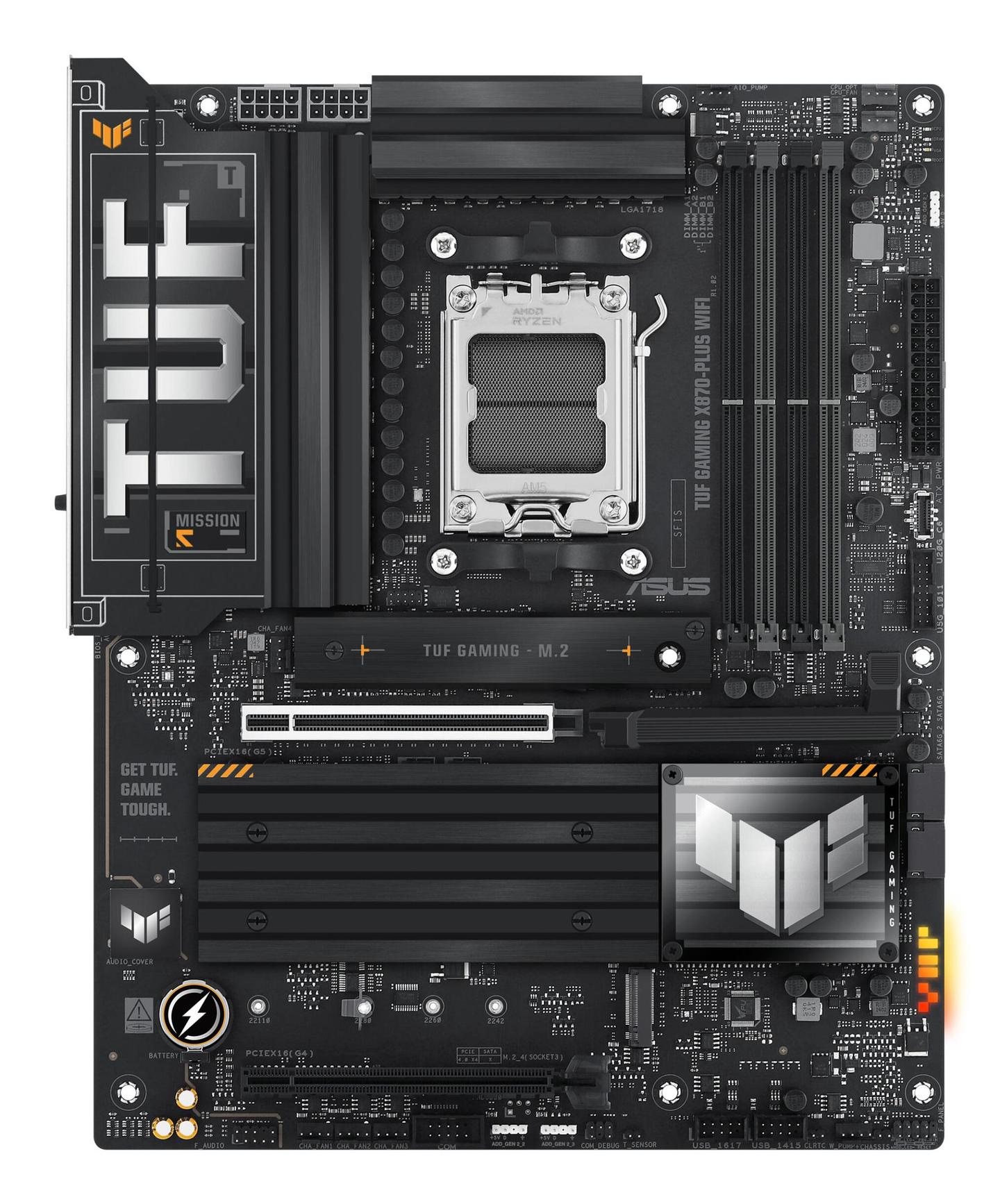 Pllakë Amë ASUS TUF Gaming X870-Plus WIFI / AMD X870 / AM5 / ATX / DDR5 / PCIe 5.0 / Wi-Fi 7 - 3