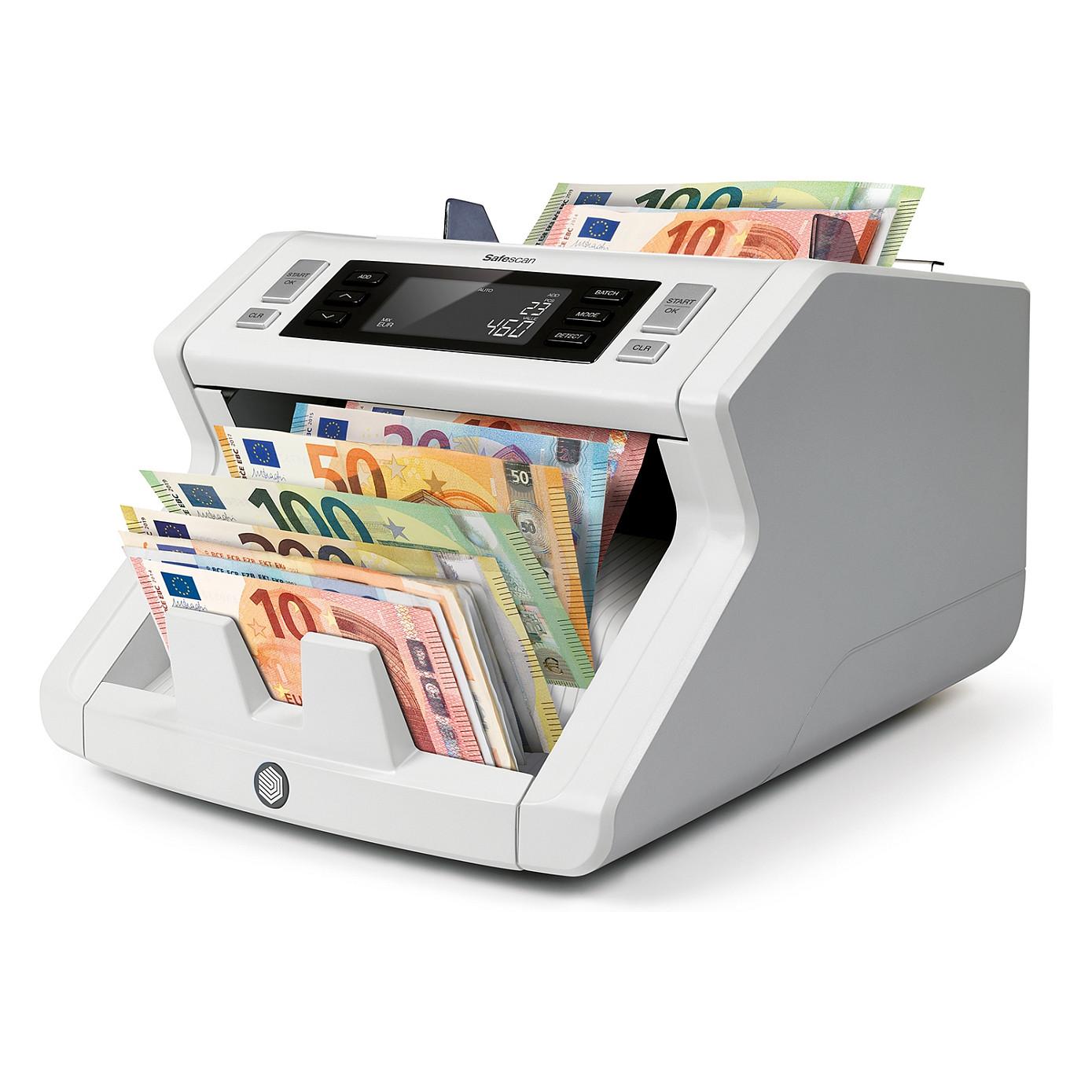 Numërues dhe Verifikues i Kartëmonedhave Safescan 2265 G2, 1200 Kartëmonedha/Minutë, Kontroll UV dhe Magnetik – Gri