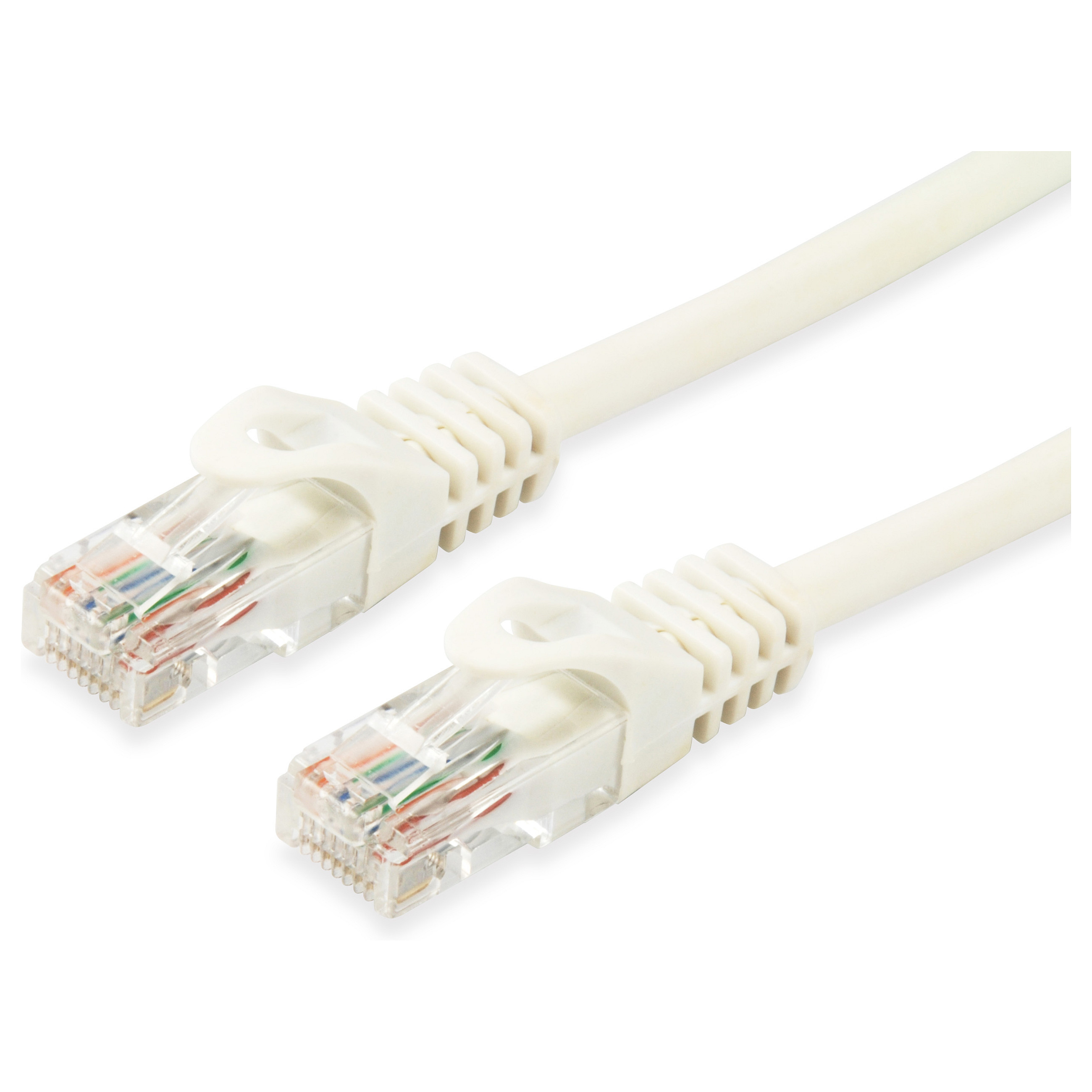 Kabllo për Rrjet Equip Patch Cable Cat6A U/UTP / 2xRJ45 / 10.00m / Bardhë / LSZH – Polybag - 1