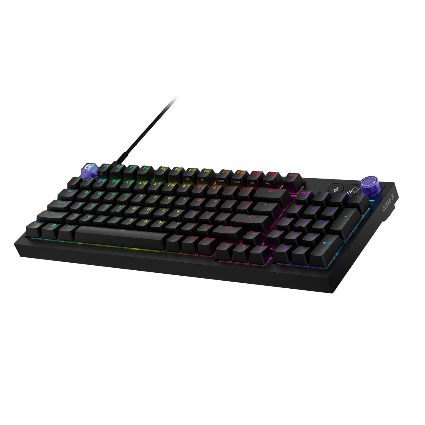 Tastierë Gaming Logitech G316 X 98 / Mekanike / Wired / 98% / Hot‑Swappable / 8000 Hz / RGB – Zezë - 3