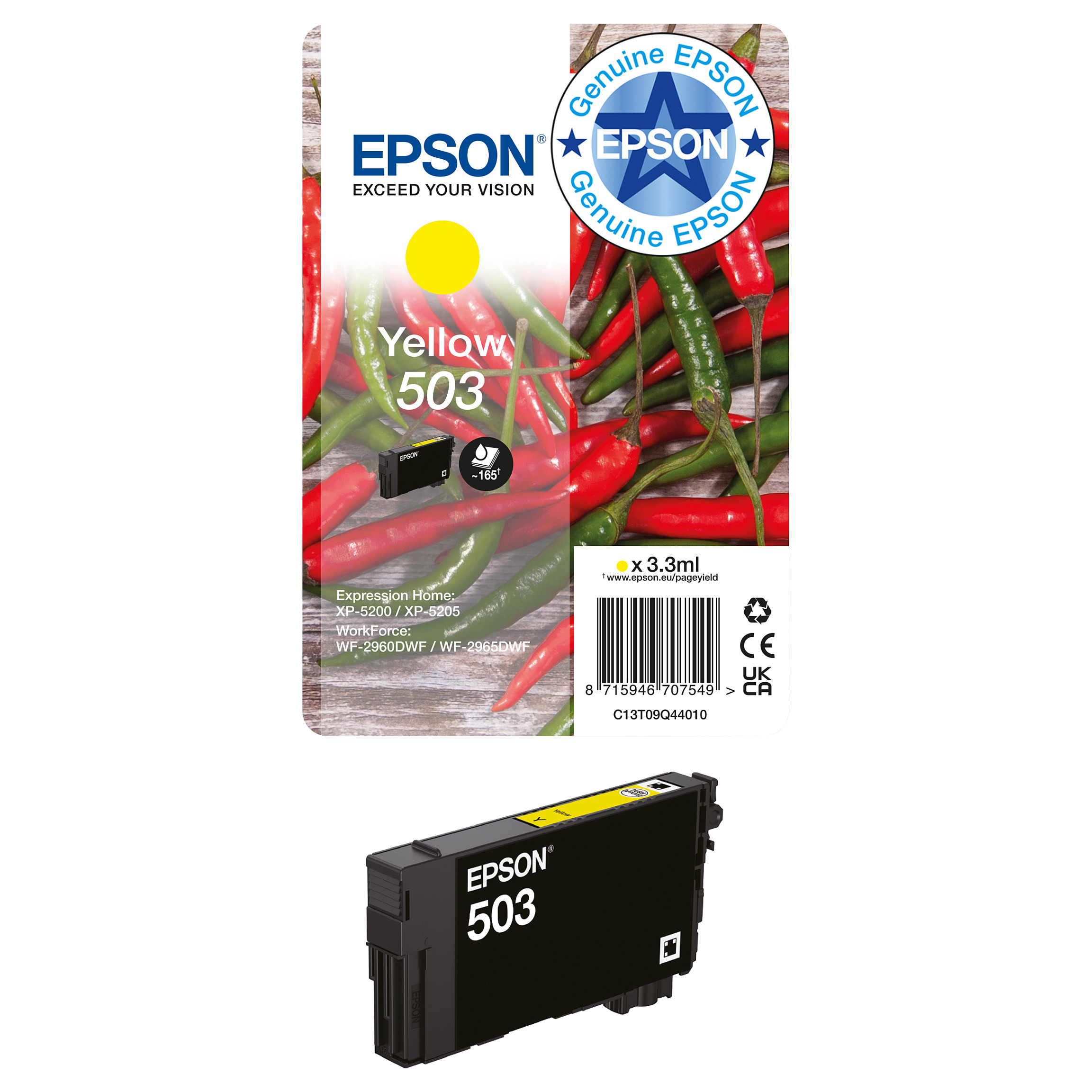 INK Epson Original Cartridge Multipack 503XL / 4-Pack – BK/C/M/Y (Zezë / Blu / Rozë / Verdhë ) - 13