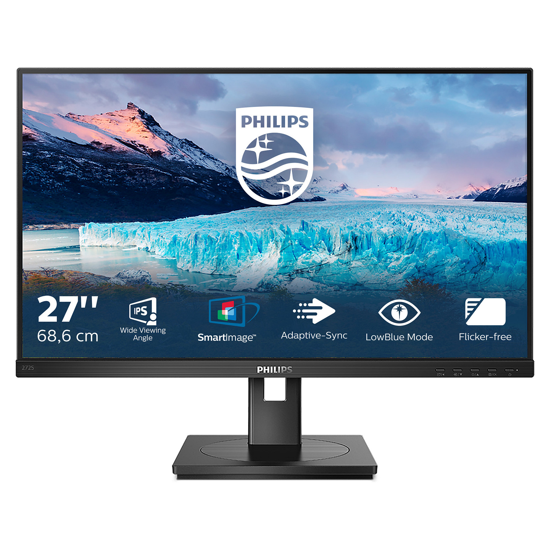 Monitor Philips S-line 272S1AE 27'' (1920x1080)  16:9 4ms HDMI DVI-D VGA DisplayPort VESA Pivot Speaker Full HD, i zi - 2