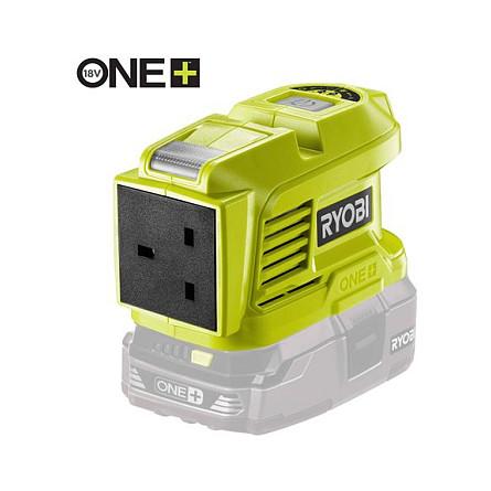 Inverter Ryobi RY18BI150A-0, 18V, 150W, 1x AC, 2x USB-A - Verdhë - 2