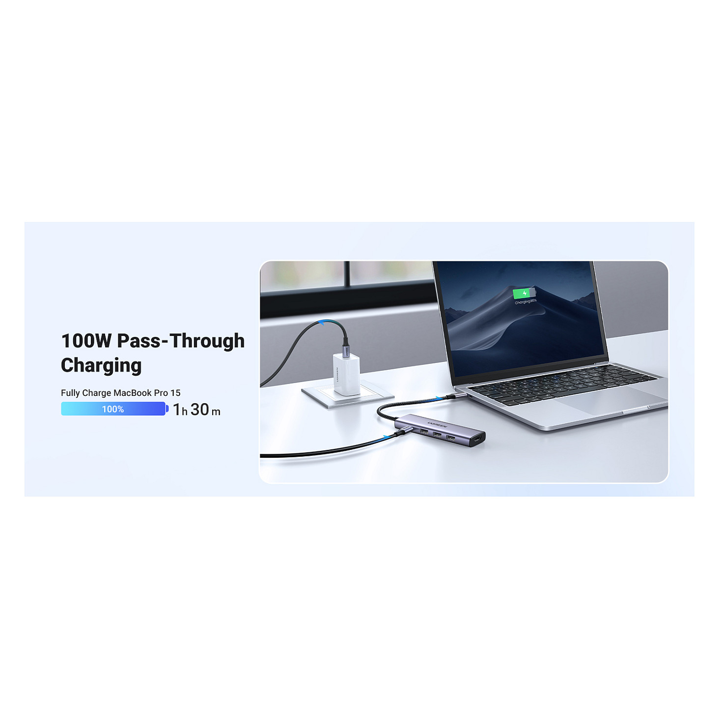 HUB UGREEN Revodok 5-in-1 / 4K HDMI / USB-C / 3x USB-A 3.0 - 6