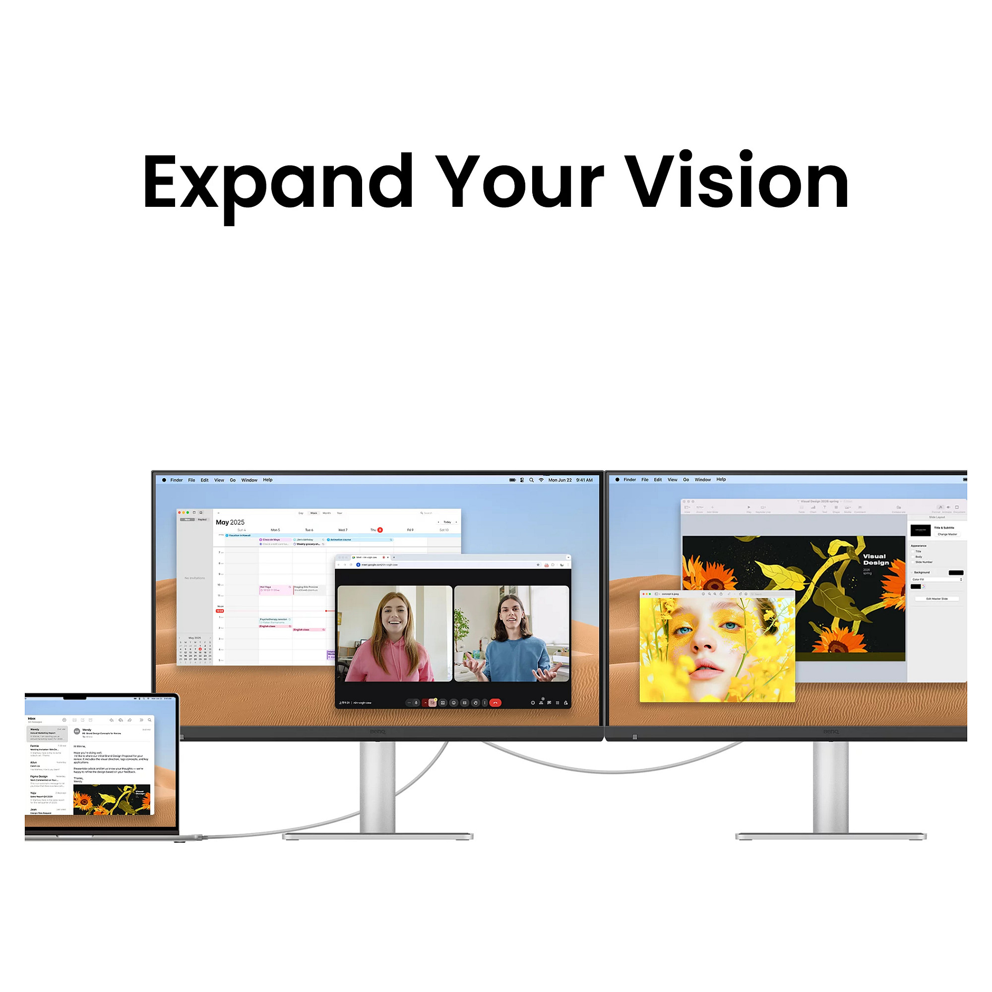 Monitor Lenovo ThinkVision P27h-30 / 27" / QHD IPS / 60Hz / 4ms / HDMI+DP+USB-C - Bardhë - 10