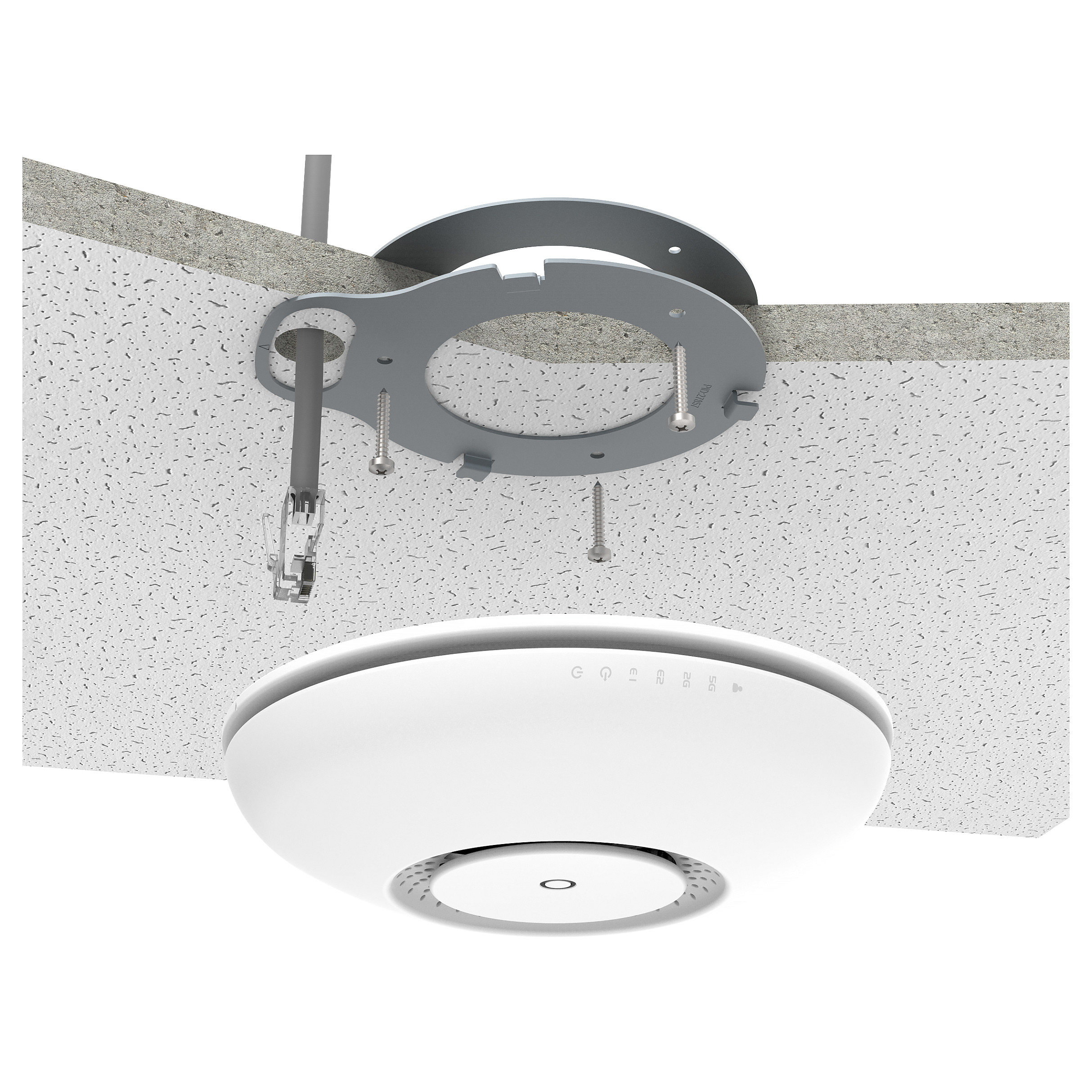 MikroTik cAP ac RBcAPGi-5acD2nD Access Point WiFi 5 AC1200 Dual-Band, 2x Gigabit LAN, PoE, Ceiling/Wall, i Bardhë - 3