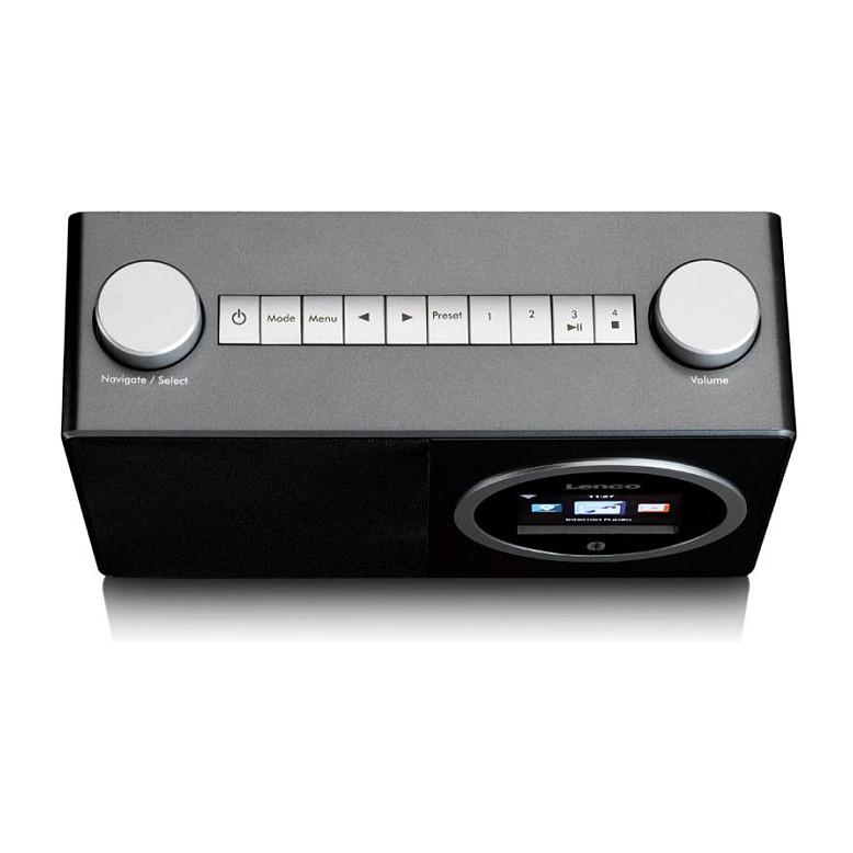 Radio interneti Lenco DIR-70, DAB+, FM, Tuner analog dhe digjital, Ekran TFT-LCD 2,4", Bluetooth, Dalje për kufje 3,5 mm - Zezë - 4